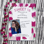 Hot Pink Spring Tulips Sweet 16 Invitations<br><div class="desc">Sweet 16 birthday party invitations with pink tulips are versatile for hot pink,  violet,  or magenta colour palettes. Matching envelopes,  stickers and thank you cards are a finishing touch to blue these birthday party invitations. Perfect for spring or summer parties.</div>