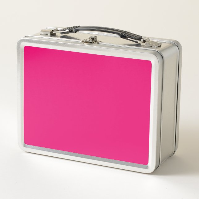 Hot Pink stainless lunchbox (Front)