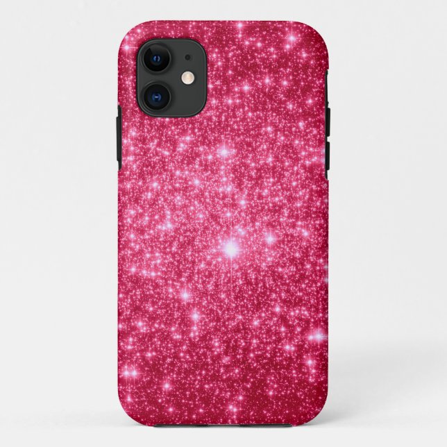 Hot Pink Stars Case-Mate iPhone Case (Back)