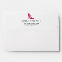 Hot Pink Stiletto High Heel Shoe Chic