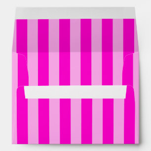 Hot Pink Stripes Envelope