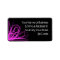 Hot Pink Swirl Address Labels