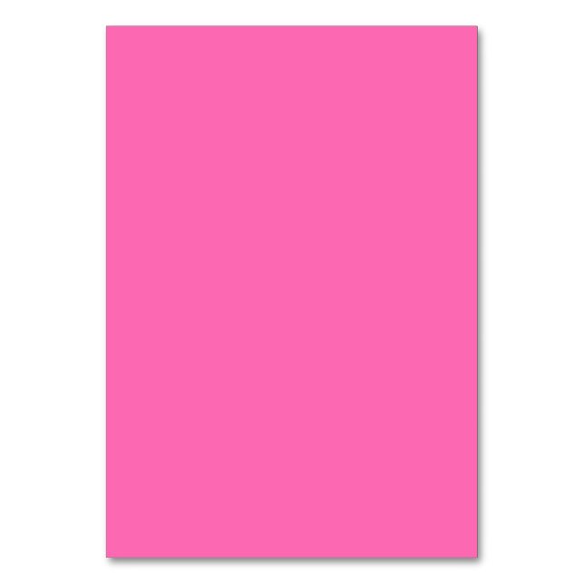 Hot Pink Table Card (Front)
