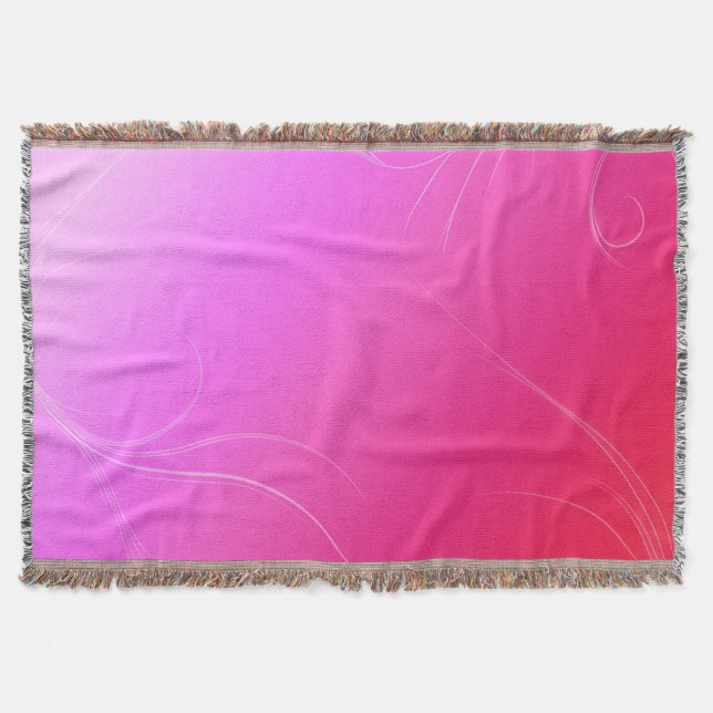 Hot Pink Throw Blanket (Front)