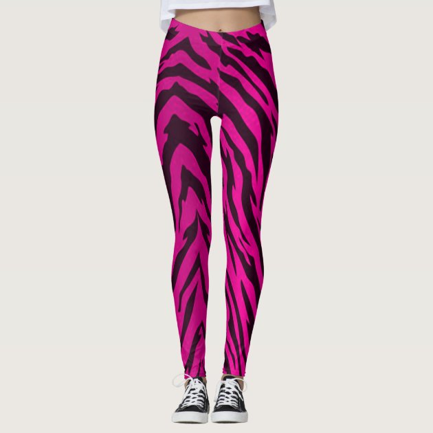 Hot Pink Tiger Stripes Animal Print 