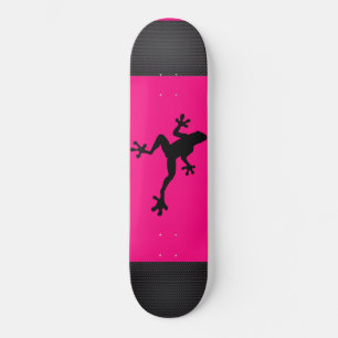 Hot Pink Tree Frog Skateboard