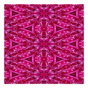 Hot Pink Triangles Poster