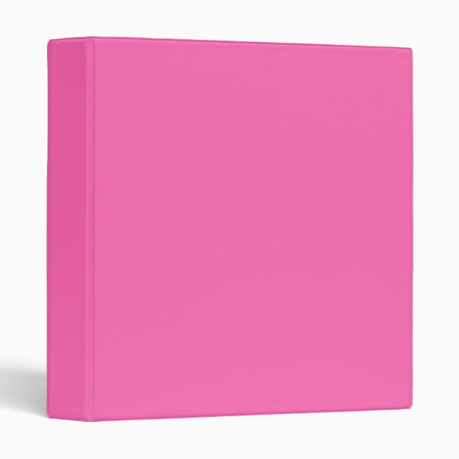 Hot Pink Vinyl Binder (Front/Spine)