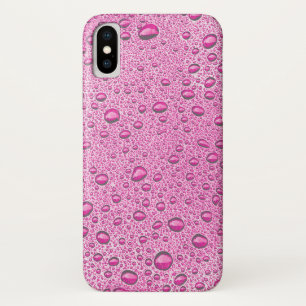 Hot pink water droplets Case-Mate iPhone case