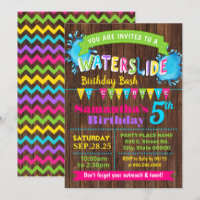 Hot Pink waterslide birthday summer bash party