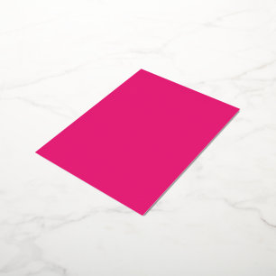 Hot Pink Wedding   Bold Solid Colour Invite