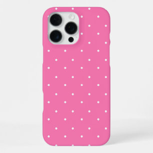 Hot Pink White Polka Dot Phone Case Cute Retro