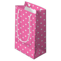 Hot Pink White Polka Dots Elegant Pattern For Her
