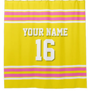 Hot Pink White Stripes Sports Jersey