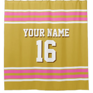 Hot Pink White Stripes Sports Jersey