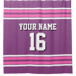 Hot Pink White Stripes Sports Jersey