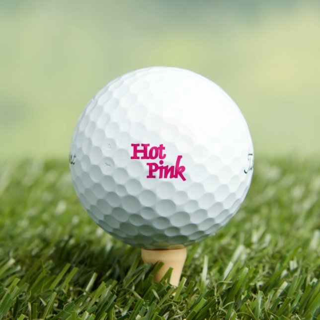 Hot Pink White Titleist Pro VI golf balls 12 pk (Insitu Tee)