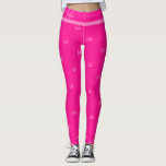 Hot Pink XOXO Typography Leggings<br><div class="desc">This is a cute, hot pink design with a "XOXO" typography / text pattern. It is in trending hot pink / fuchsia, and pink. Perfect for a new addition to your stylish clothing and accessories. To customize, you can change the text "XOXO", by typing your own message into the personalize...</div>
