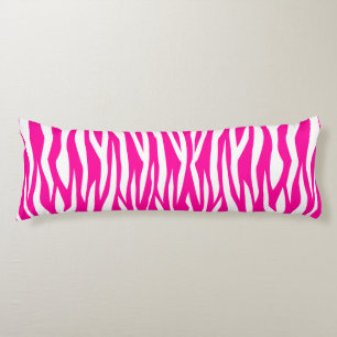 Hot Pink Zebra Print Body Pillow