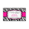 Hot Pink Zebra Print Hair Salon Business Card
