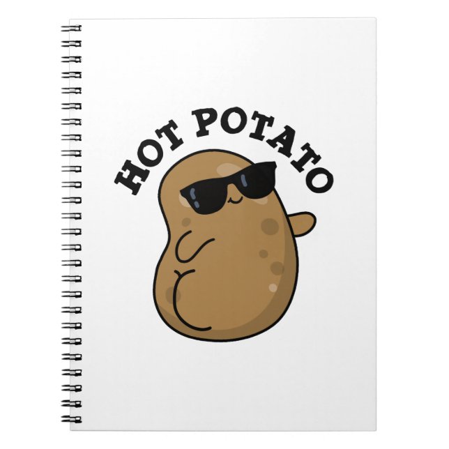Hot Potato Funny Veggie Pun Notebook (Front)