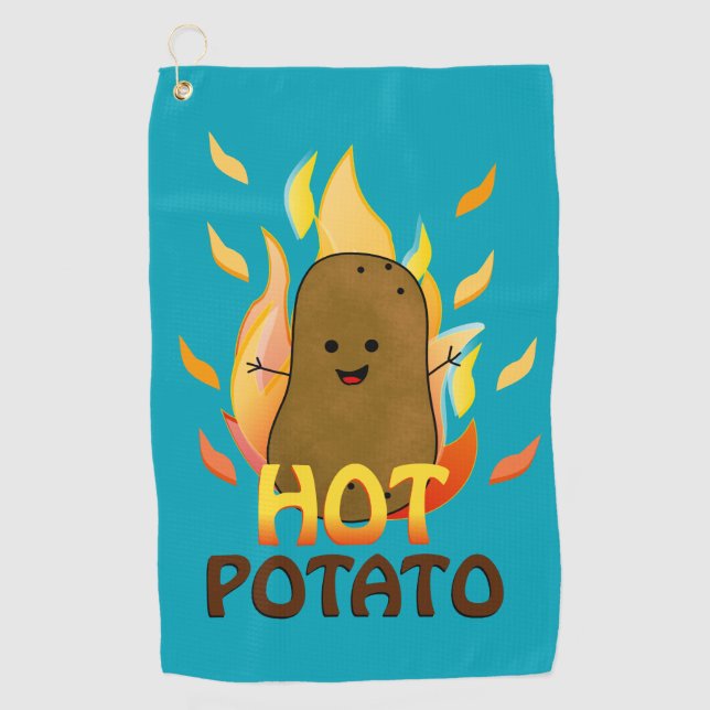 Hot Potato Golf Towel (Front)