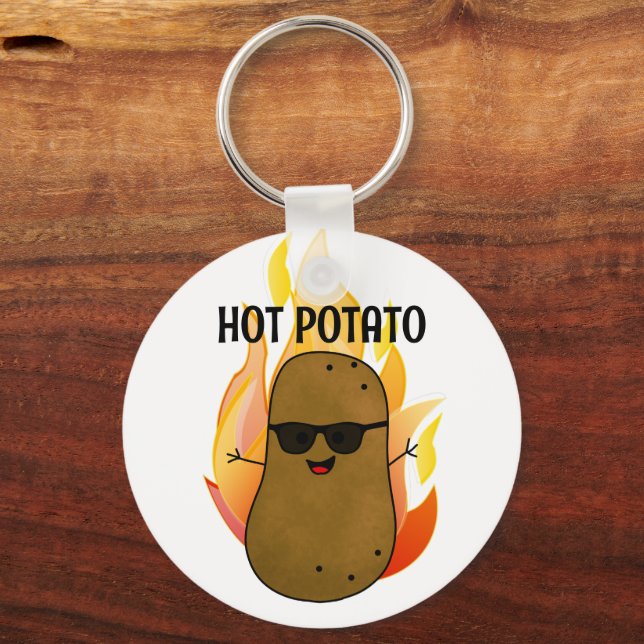 Hot Potato Personalized Keychain (Back)