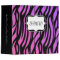 Hot Purple/Pink Zebra Stripes Monogram