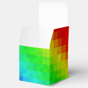 Hot Rainbow Mosaic Shimmer, Favor Box