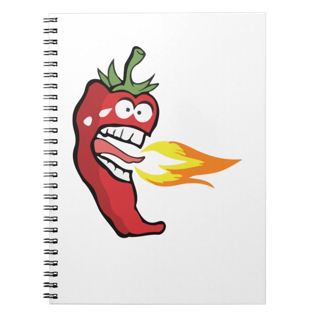 Hot Red Chili Pepper Notebook (Front)