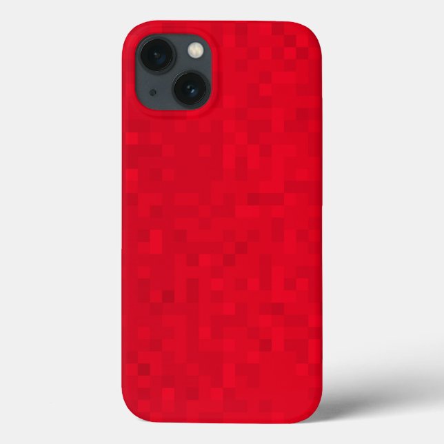Hot Red Mosaic,  iPhone 13 Case  (Back)