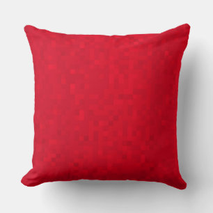 Hot Red Mosaic Tiles Pattern, Big Throw Cushion. Pillow