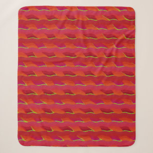 Hot Red Pink Sherpa Blanket