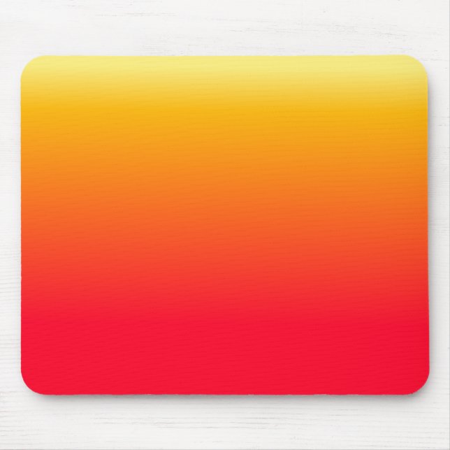 Hot Red Yellow Ombre Design Mouse Pad (Front)