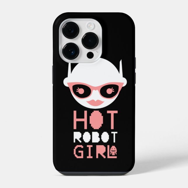 Hot robot girl iPhone case (Back)