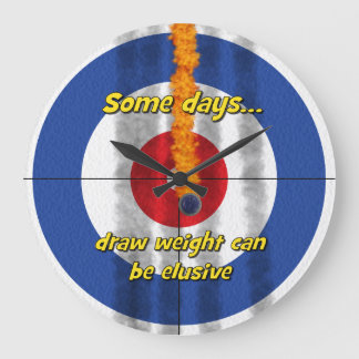 Hot Rocks 'draw weight' Curler's Clock - (Blue)