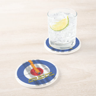 Hot Rocks 'Nitro' Sandstone Coaster - (Blue)