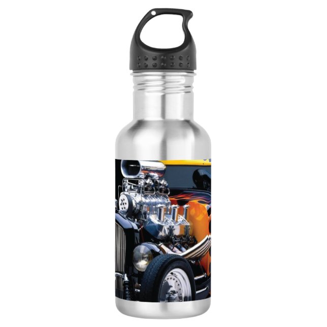 Hot rod 532 ml water bottle (Front)
