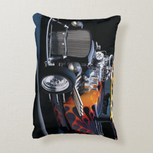 Hot rod accent pillow