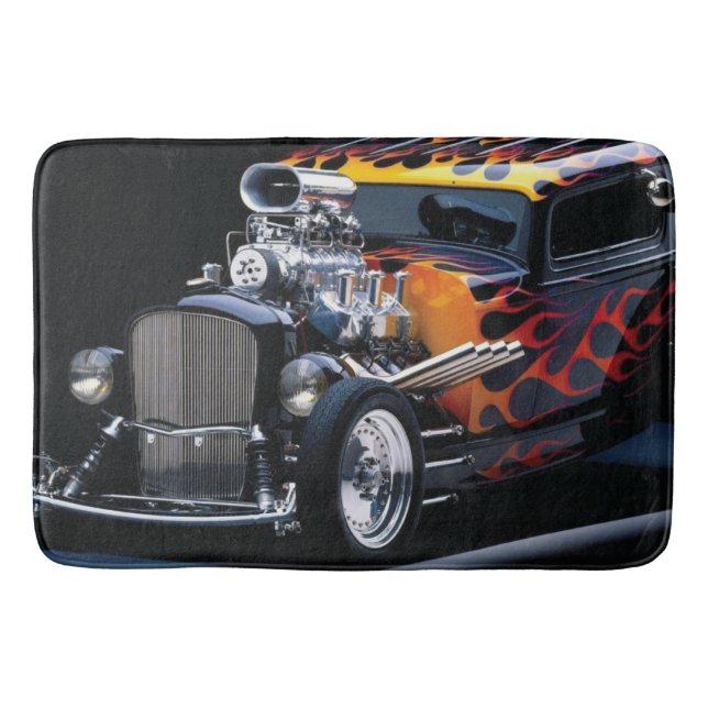 Hot rod bath mat (Front)