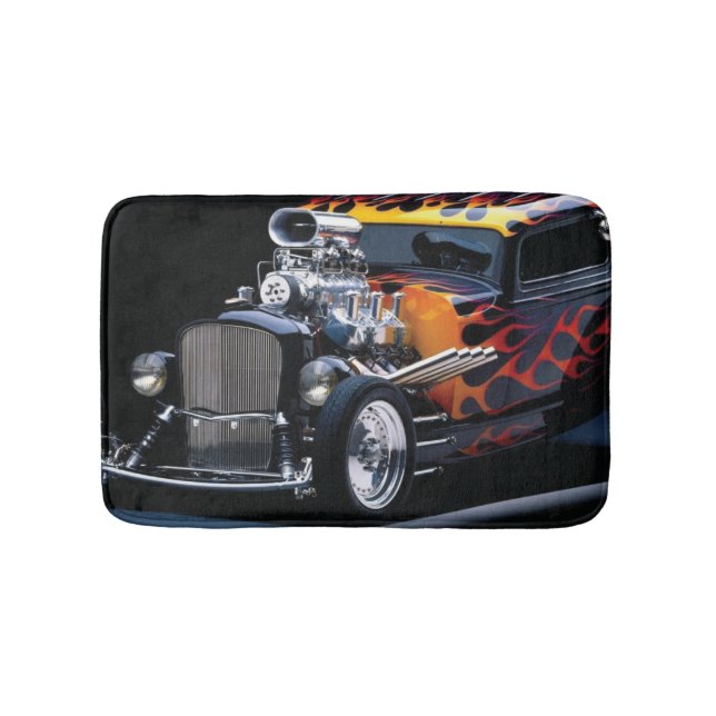 Hot rod bath mat (Front)