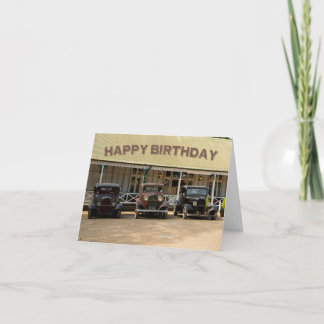 Hot rod birthday card