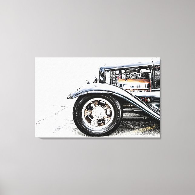 Hot Rod Canvas Print (Front)