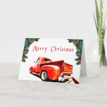 Hot Rod Christmas Card
