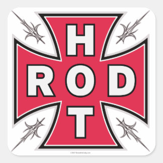 HOT ROD CROSS Sticker! Square Sticker