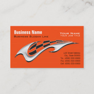 Hot Rod, Custom Paint, Auto & Bike Builder Business Card