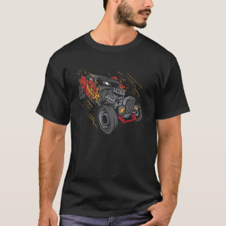 Hot Rod Drag Racing Nos Racecar Nitro American Car T-Shirt
