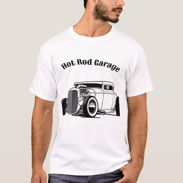 hot Rod Garage T-Shirt (Front)