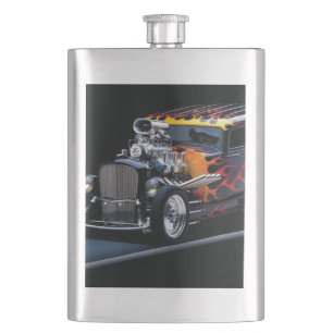 Hot rod hip flask