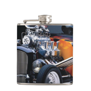 Hot rod hip flask